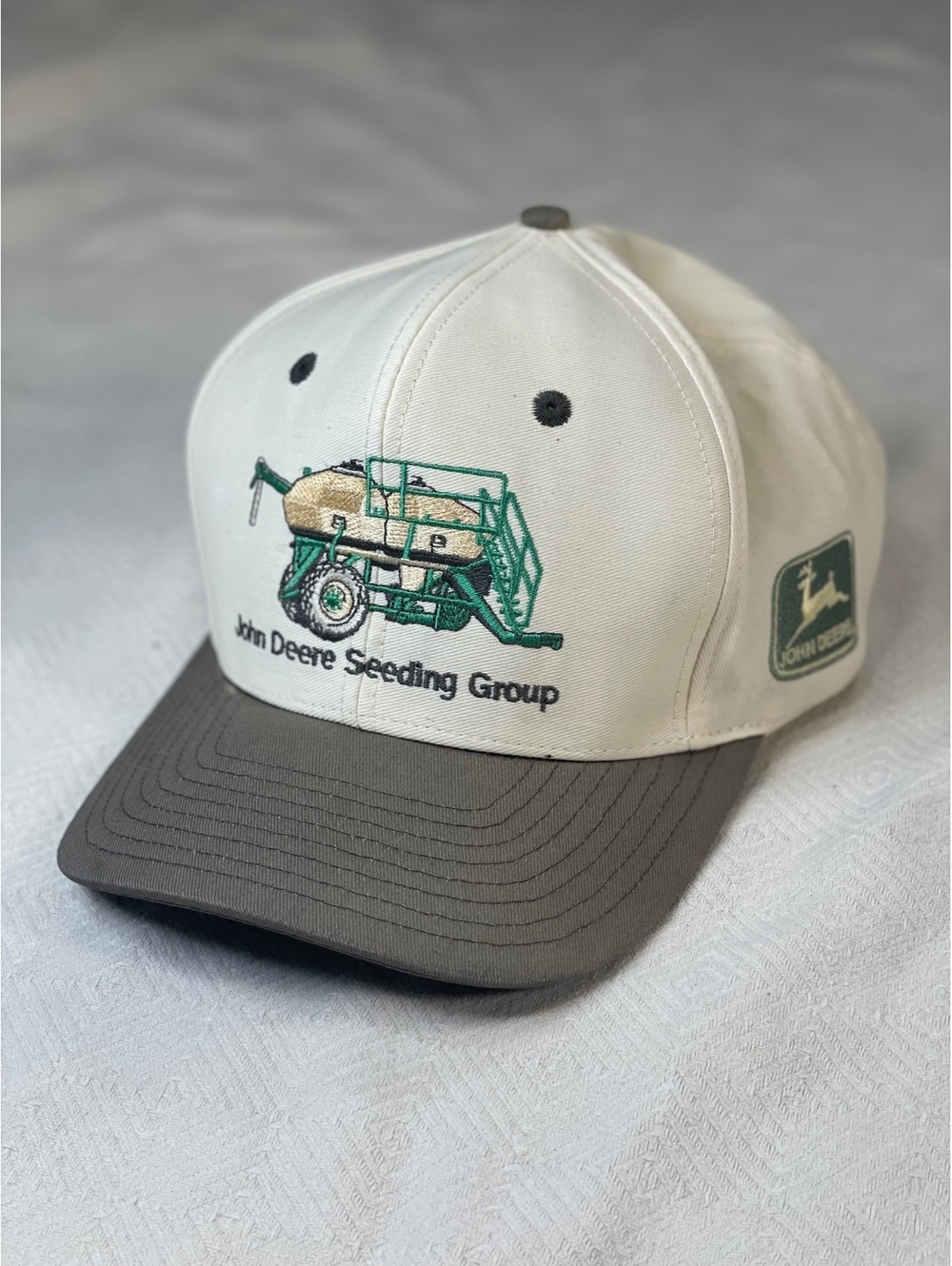 Embroidered Vintage John deer hat combine fishing Fathers Day farming farmer hat